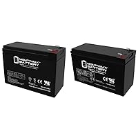 ML10-12 - 12 Volt 10 AH, F2 Terminal, Rechargeable SLA AGM Battery & ML7-12 - 12 Volt 7.2 AH, F1 Terminal, Rechargeable SLA AGM Battery