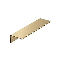 Amerock | Cabinet Edge Pull |Champagne Bronze | 5-1/16 in (128 mm) Center-to-Center Drawer Pull | Kitchen and Bath Hardware | Furniture Hardware