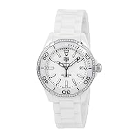Tag Heuer Aquaracer Lady 300M 35mm White Diamonds Ceramic Watch WAY1396.BH0717