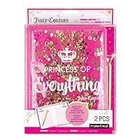 Make It Real Juicy Couture Princess of Everything Glitter Journal & Pen Set - Juicy Couture Journal for Girls - Kids & Teens Diary Set with Pen - Pink Diary for Girls Ages 8-10-12-14