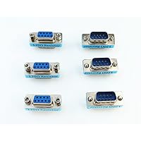 6-Pack RS323 Serial DB9 Male to Female Connector Adatper CAN Bus Terminal Resistance Terminator with 120ohm Resistance
