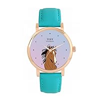 Ladies Brown Arabian Horse Head Watch