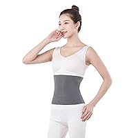 Unisex Warm Soft Waist Belt Elasticity Lumbar Support Kidney Stomach Protector, Double-Sided Available