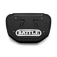 Battle Sports Football Back Plate- Lower Backplate for Shoulder Pads- Rear Lower Back Protector Hard Outer Shell & Contoured Foam for Youth, Kids and Adults