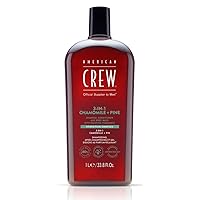 American Crew 3-IN-1 CHAMOMILE + PINE Shampoo, Conditioner and Body Wash, 33.8 Fl Oz (Pack of 1)
