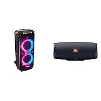 JBL PartyBox 710 -Party Speaker with Powerful Sound, Built-in Lights and Extra Deep Bass & Charge 4 - Waterproof Portable Bluetooth Speaker - Black
