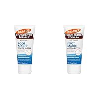 Cocoa Butter Formula Foot Magic Moisturizing Foot Cream for Dry, Cracked Heels, Feet Moisturizer with Peppermint Oil & Vitamin E, 2.1 Ounces (Pack of 2)