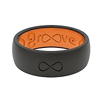 Solid Silicone Ring - Breathable Rubber Wedding Rings for Men, Lifetime Coverage, Unique Design, Comfort Fit Ring