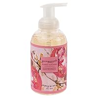 Scented Foaming Hand Soap Made in the USA Naturally Plant-Based Hand-Wash with Essential Oils in Pump Dispenser, 8 Ounces, Pomegranate