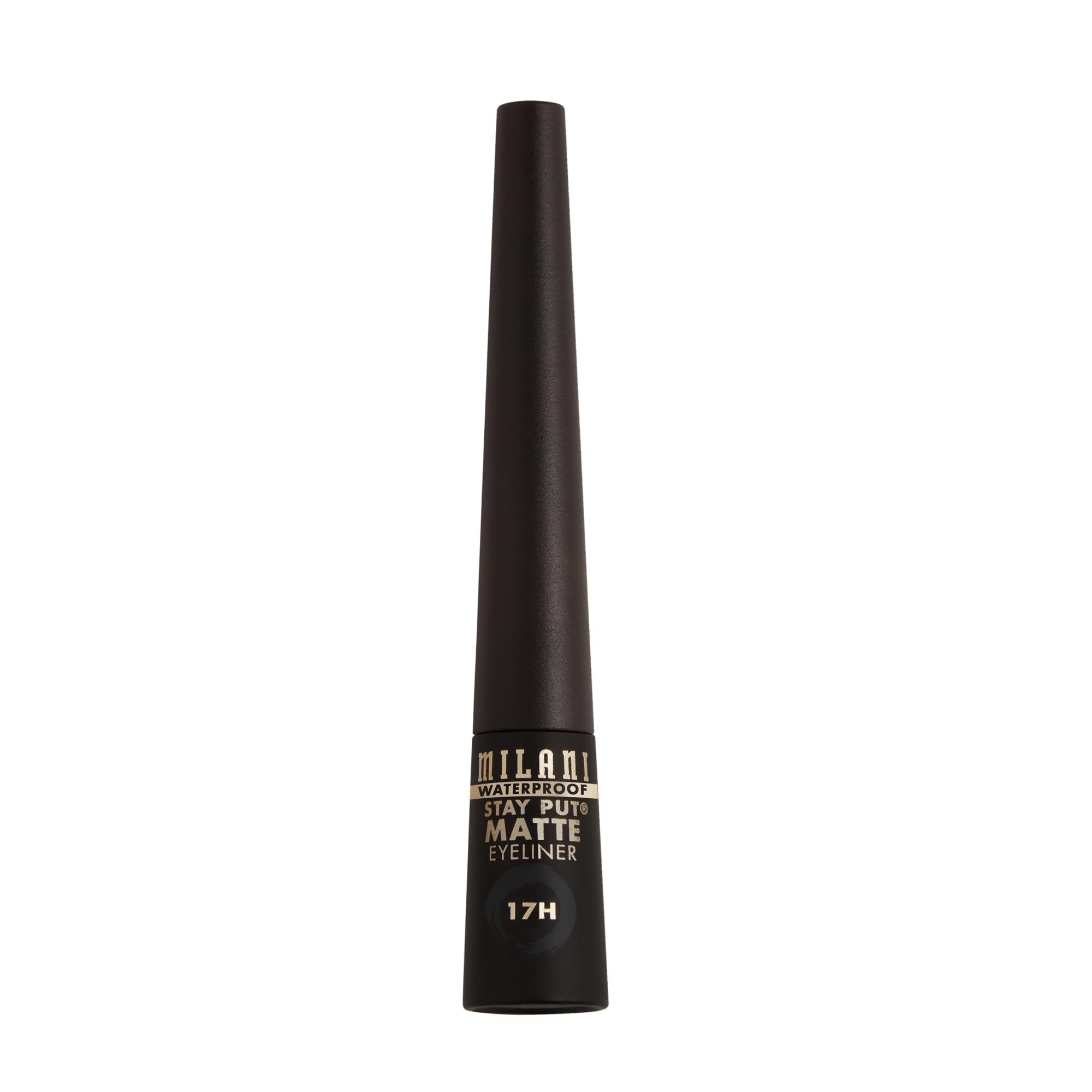 Milani Stay Put Matte Liquid Eyeliner - Waterproof Liquid Eyeliner Pen, Long Lasting & Smudgeproof Makeup Pen Black
