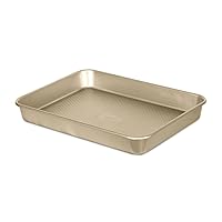 Glad Baking Pan Nonstick - Oblong Metal Dish for Cake and Lasagna - Heavy Duty Carbon Steel Bakeware, Medium