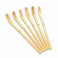 100% Natural Bamboo Matcha Tea Scoops Spoon for Ceremony or Daily Use [6PC, 18cm(7.08