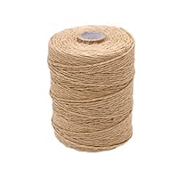 656 Feet Natural Jute Twine Best Arts Crafts Gift Twine Christmas Twine Durable Packing String,Brown