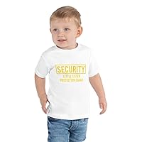 Big Brother Shirt Security for Little Sister Siblings Toddler Shirts for Boys Short Sleeve Tee White