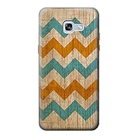 R3033 Vintage Wood Chevron Graphic Printed Case Cover for Samsung Galaxy A5 (2017)