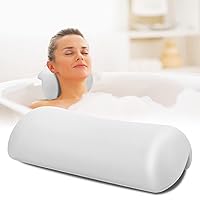 PVC Bathroom Pillow,Ergonomic Bath Cushion,Spa Bath Pillow with Strong Suction Cups,for Hot Tub, Spas