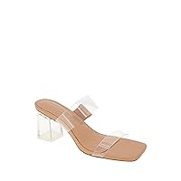 BCBGeneration Women's Neutral Heeled Sandal