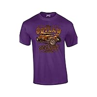 Hot Rod Classic Cars T-Shirt The Outlaw Garage Genuine Stolen Parts Vintage Vehicles Tee Mechanic Car Enthusiast Racing