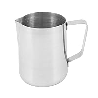 1 Quart Milk Frothing Pitcher, 32-Ounce / 1 Liter. Large Milk Pitcher, Stainless Steel Milk Steaming Frothing Pitchers for Espresso Machines, Milk Frother/Latte Art