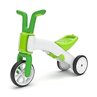 Chillafish Bunzi Gradual Balance Bike and Tricycle,6 inches, 2-in-1 Ride on Toy for 1-3 Years Old, Silent Non-Marking Wheels, Lime