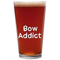 Bow Addict - 16oz Beer Pint Glass Cup