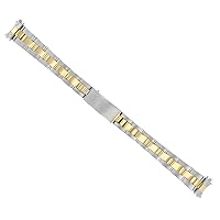 Ewatchparts 13MM OYSTER WATCH BAND COMPATIBLE WITH LADY 26MM ROLEX 6517 6916 6917 6919 GP/GOLD/SS HEAVY