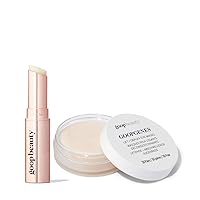 goop Beauty Lip Balm & Eye Masks Bundle | 1 Clear Moisturizing Lip Balm for Chapped, Cracked, & Dry Lips | 30-pack of Under Eye Patches for Dark Circles, Fine Lines, & Wrinkles | Skin Care Gift Set