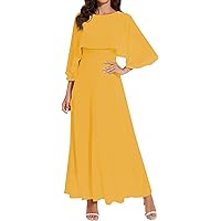 Women Sleeveless Cape Dress with Chiffon Overlay Lace Wedding Guest Formal Evening Cocktail Party Gowns Dress