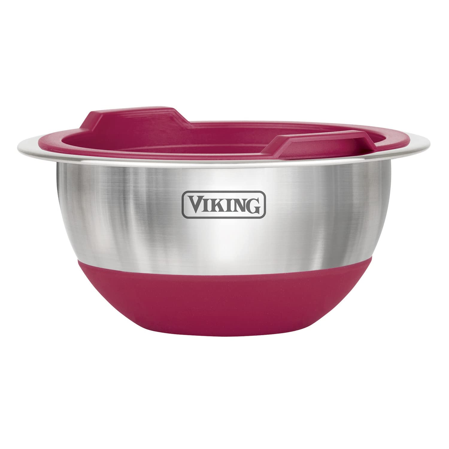 Viking Culinary 10-Piece Stainless Steel Bowl Set, Red (40015-9990RPLT1)