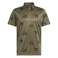 adidas Men's Allover Printed Golf Polo Shirt