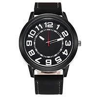 Men Luminous Wrist Watch, Fashion Business Leather Band Quartz Watch, Easy Readed Sport Watch for Father, Boyfriend and Boys