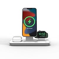 Mophie 3-in-1 Stand for MagSafe Charger - Simultaneous Charging for iPhone, Apple Watch, and AirPods