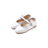 'Dream Flat' Mary Jane Shoes for Girls_Silver and Pink, US Size 9 Toddler ~ 2.5 Little Kid
