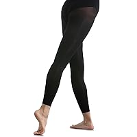 DANCEYOU Black Tights for Girls Toddler Black Dance Tights for Women Footless/Convertible/Stirrup Ballet Leggings 1 & 2 Packs