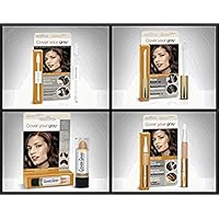 Cover Your Roots Hair Touchup Megapack - 4 Piece Set - Light Brown/Blonde