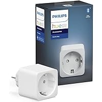 Philips Hue Smart Plug for Hue Lighting Systems, Smart Socket for Controlling Lights, Compatible with Voice Control and App from Anywhere, White