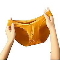 Ice Silk Men Short Briefs Sexy Pounch Underwear Fitness Sport Underpants