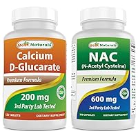 Calcium D-Glucarate 200 mg & NAC N-Acetyl-Cysteine 600 mg