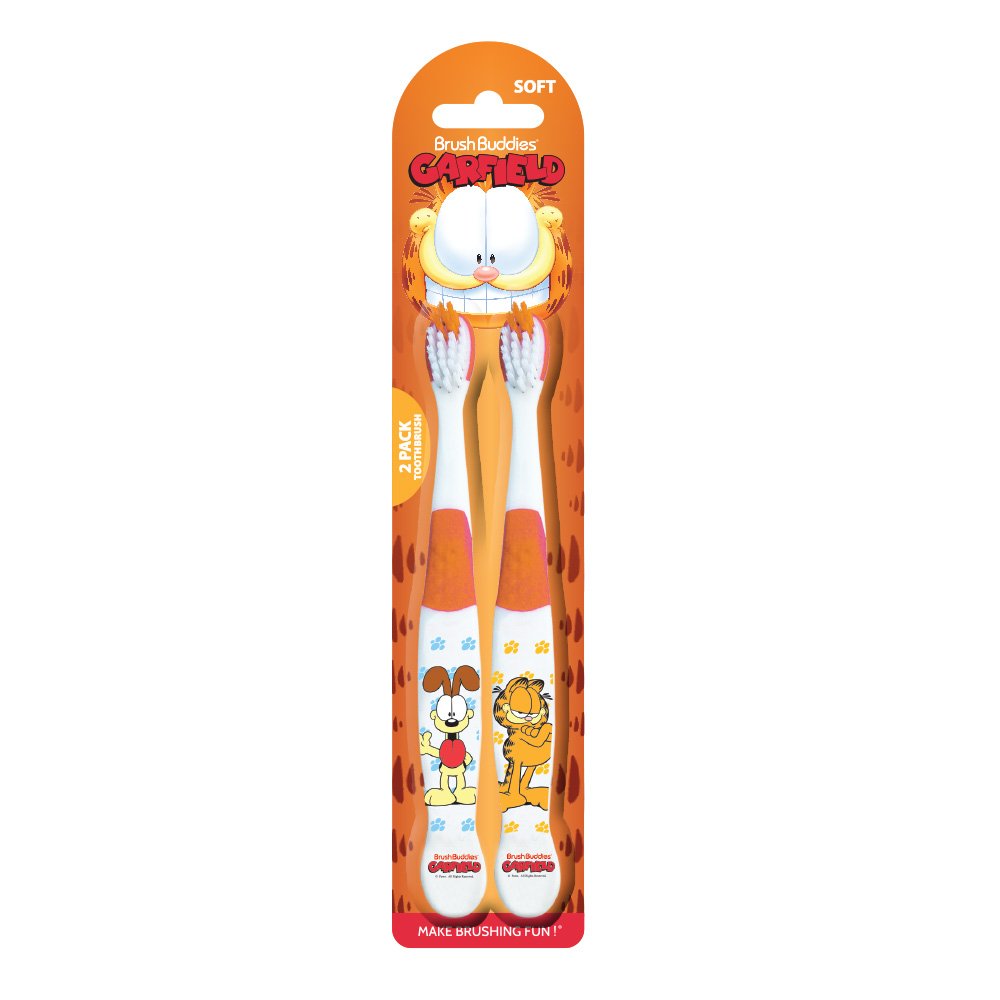 Brush Buddies Garfield and Odie Toothbrush 2 Pack