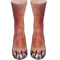 Funny Christmas Gifts Novelty 3D Animal Paw Socks Stocking Stuffers for Adult Women Men Teens Gag White Elephant Gifts
