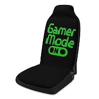 Gamer Mode On Printed Car Seat Covers Universal Auto Front Seats Protector with Pockets Fits for Most Cars