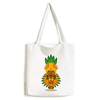 Orange Brazil Cartoon Tote Canvas Bag Shopping Satchel Casual Handbag