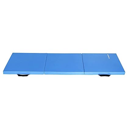 BalanceFrom Three Fold Folding Exercise Mat with Carrying Handles for MMA, Gymnastics and Home Gym Protective Flooring