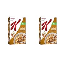 Special K Cold Breakfast Cereal, 11 Vitamins and Minerals, Made With Real Almonds, Vanilla and Almond, 12.9oz Box (1 Box) (Pack of 2)