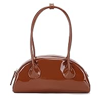 Patent Leather Shoulder Purse for Women Tote Handbags Small Top Handle Purse Cute Clutch Hobo Bag Satchel