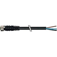 7000-08061-6110500 M8, 4 PIN, CORDSET, Straight, 5 Meter Cable, 30 VAC, 4 AMPS, Plug