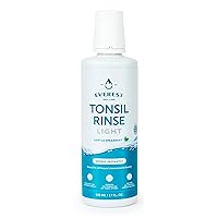Tonsil Stone Mouthwash Light -Burn Free, Alcohol Free Mouth Wash Rinse for Soothing Tonsils, Fight Bad Breath, & Relieve Dry Mouth | 17 Fl Oz | Light Spearmint