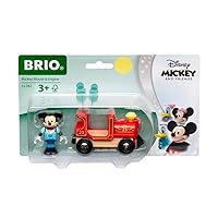 BRIO Disney Mickey Mickey Mouse & Engine Train for Kids Age 3 Years and up Multicolor