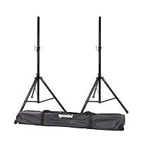 Gemini Sound ST-Pack Heavy Duty Professional Audio Universal DJ Fold-Out Telescoping Tripod Steel Speaker Stands (Set of 2), Up to 80