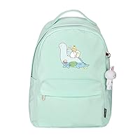 Anime Sumikkogurashi Backpack with Rabbit Pendant Women Rucksack Casual Daypack Bag Green / 1